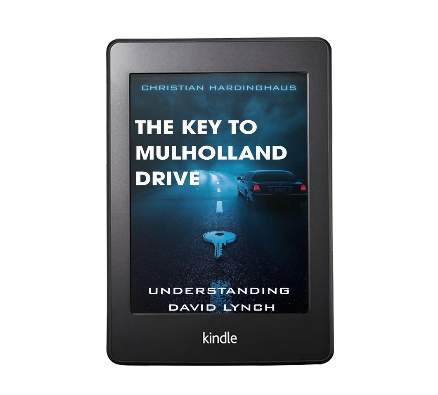 The Key to Mulholland Drive Kindle eBook mockup for a film analysis of David Lynch’s Mulholland Drive