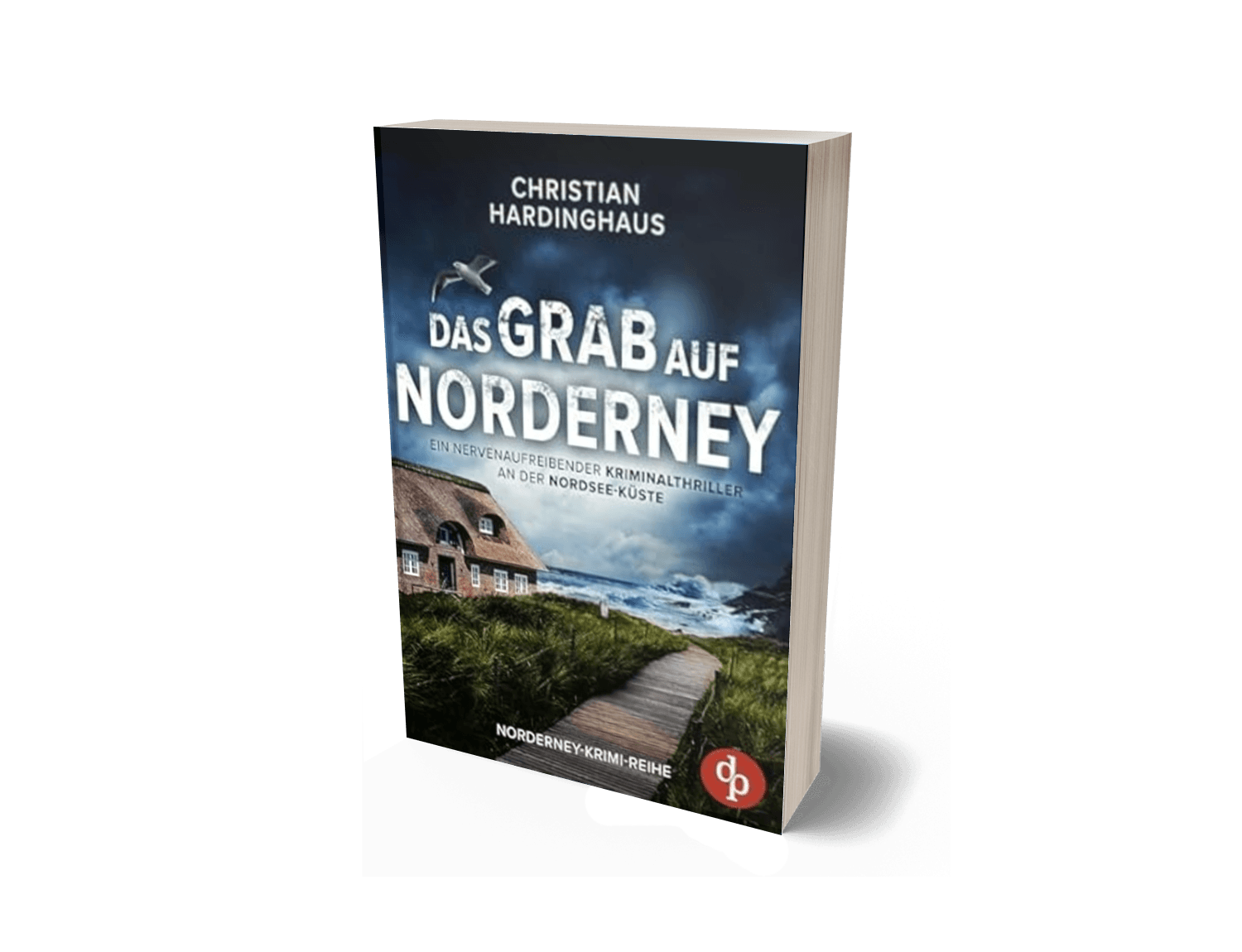 Nordseekrimi Das Grab auf Norderney von Christian Hardinghaus — Buchmockup
