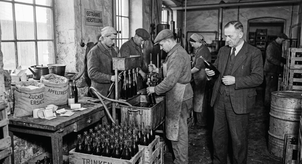The Fanta Wartime Invention 1940. Symbol Picture.