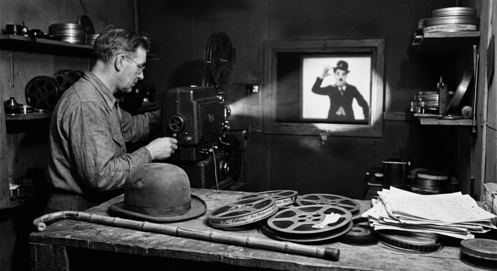 Charlie Chaplin and Hitler 1940 Symbol Picture