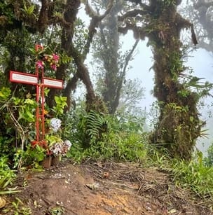 Memorial für Kris Kremers und Lisanne Froon am Mirador bei Boquete