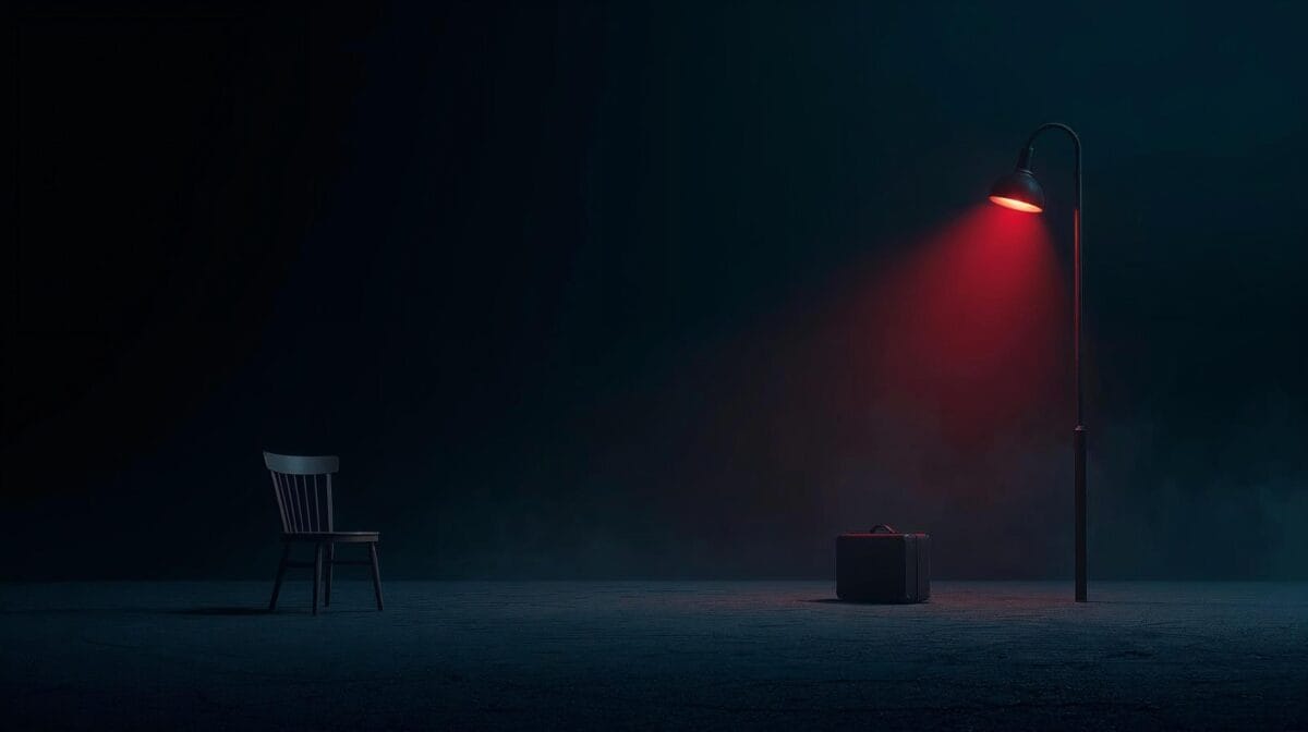 True Crime Encyclopedia Light and Chair