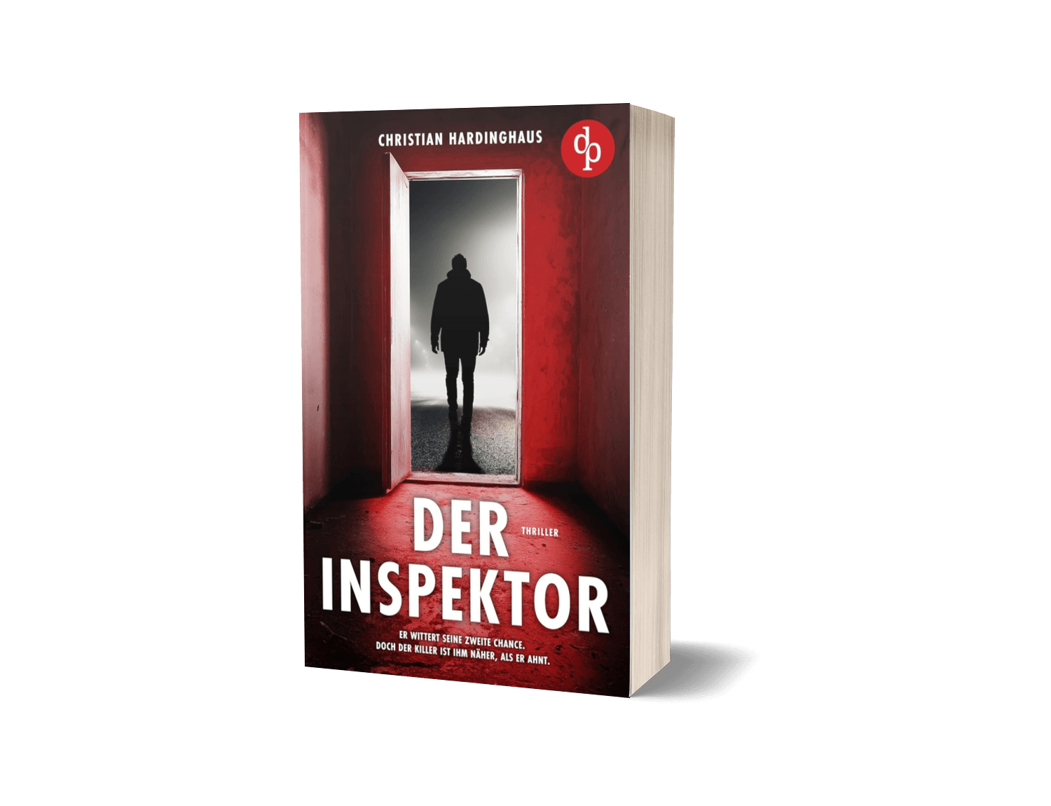Der Inspektor von Christian Hardinghaus — Buchmockup des Psychothrillers