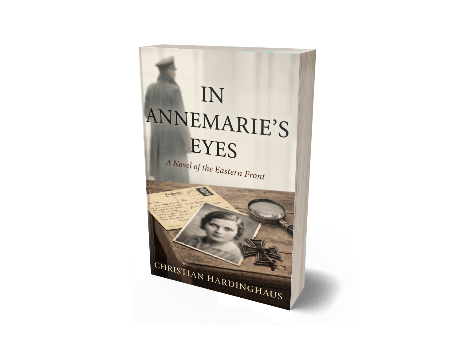 In Annemarie’s Eyes by Christian Hardinghaus — book mockup